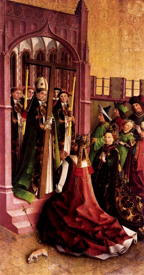 Darmstadt Altarpiece Constantine and His Mother Helena Venerating the True Cross