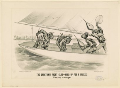 Darktown yacht club-hard up for a breeze- The cup in danger LCCN91791059