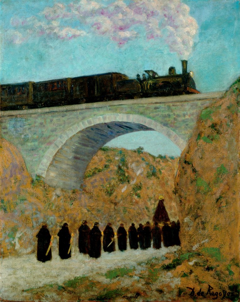 Darío de Regoyos - Vendredi Saint en Castille (Good Friday in Castile) - Google Art Project
