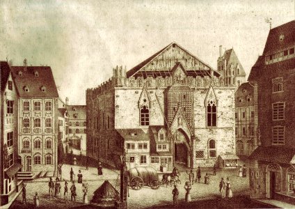 Das alte Kaufhaus auf dem sogenannten Brand zu Mainz