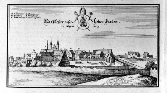 Das Closter unserer Lieben Frauen Magdeburg (Merian)