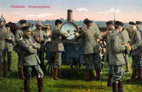 Das Deutsche Heer - Feldküche. Essenausgeben