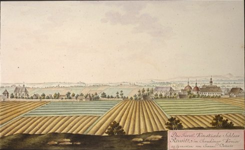 Das Fürstl. Kinskische Schloss Rossitz im Chrudimer Kreise aufgenommen von Joann Venuto