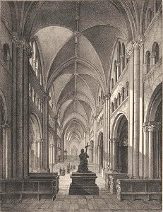 Das Innere der Münsterkirche zu Bonn Teichgräber