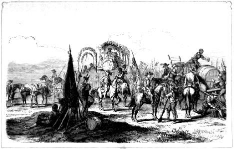 Das festliche Jahr img207 Scene aus dem Düsseldorfer Künstlerfest Bivouak des Prinzen Rebensaft