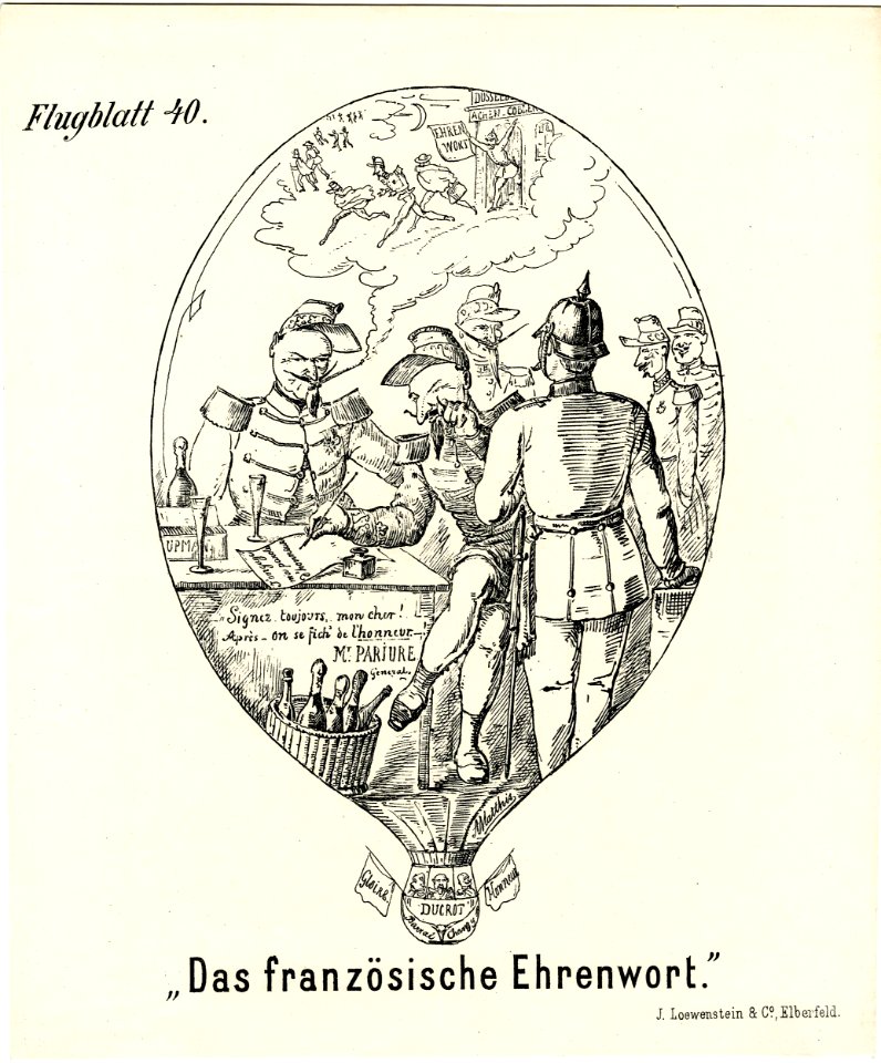 Das Französische Ehrenwort (The French word of Honour) (BM 1871,1209.4545.+)