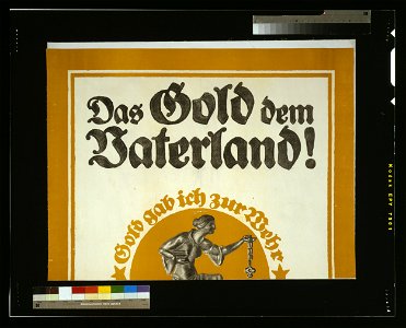 Das Gold den Vaterland! - Bernhard. LCCN2004665849. Free illustration for personal and commercial use.