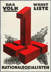 Das Volk wählt Liste 1 Nationalsozialisten Reichstagswahl 6.11.32 - WEM. LCCN2008678845