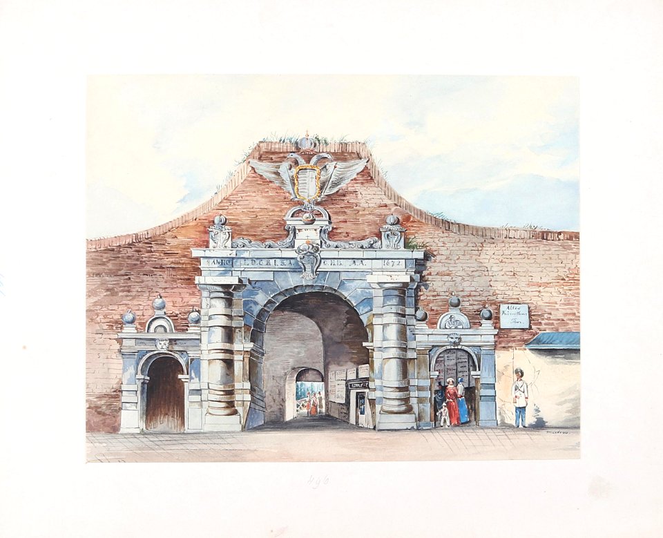 Das Innere des alten Kärnthnerthores