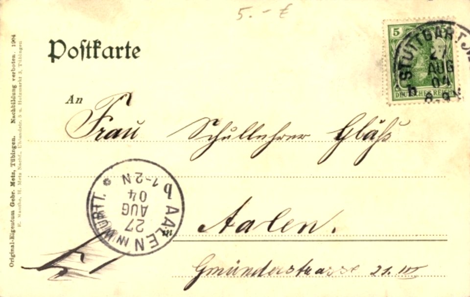 Das große Fass im Schlosskeller (AK 30680 Gebr. Metz E Mauthe 1904) R