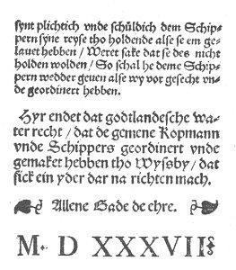 Datt högeste unde öldeste water recht 46