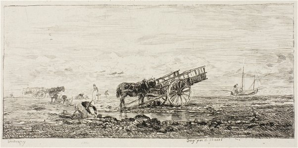 Daubigny - Beach at Villerville, 1965.154