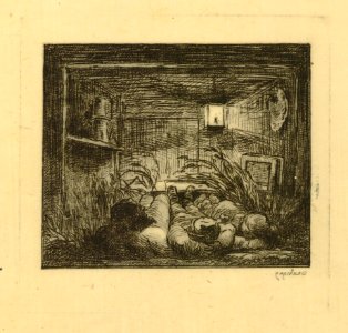 Daubigny - Coucher à bord du Bottin (La nuit en Bateau), 2003,U.29