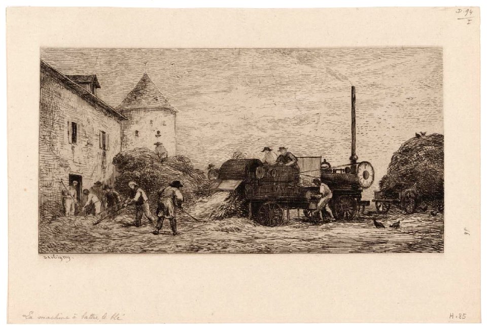 Daubigny - La Machine à battre le blé, 2014.1673