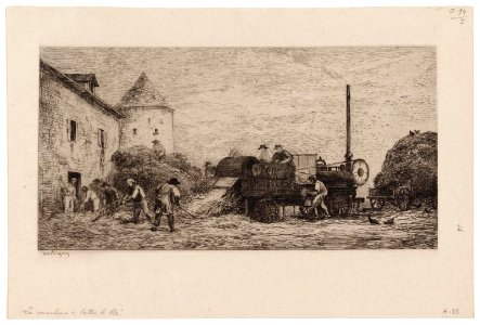Daubigny - La Machine à battre le blé, 2014.1673