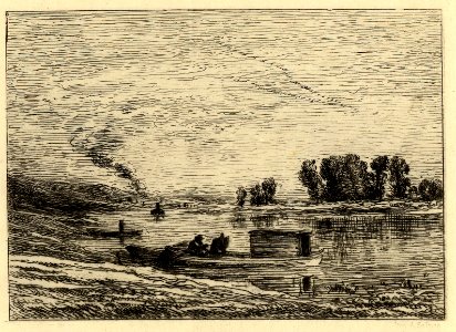 Daubigny - Le Botin à Conflans (Le Paysagiste en bateau), 1949,0411.2409