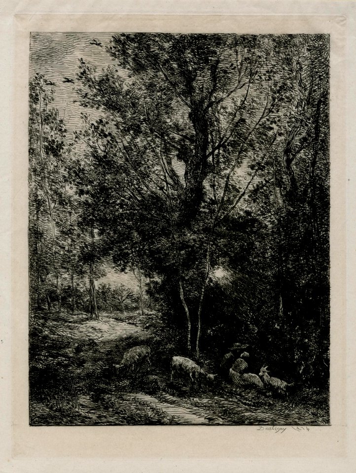 Daubigny - Le berger et la bergère (The Shepherd and Shepherdess), 2019,7015.99