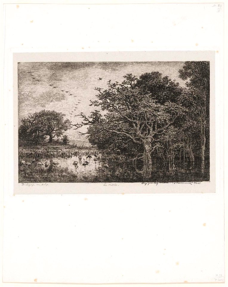 Daubigny - Le Marais (aux cigognes), 2014.1684