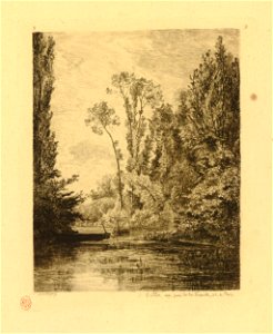 Daubigny - Les Iles Vierges à Bezons (La Pêcherie), 1876,1111.253