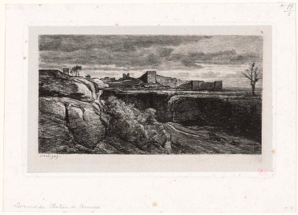 Daubigny - Les Ruines du Chateau de Crémieux, 2014.1698