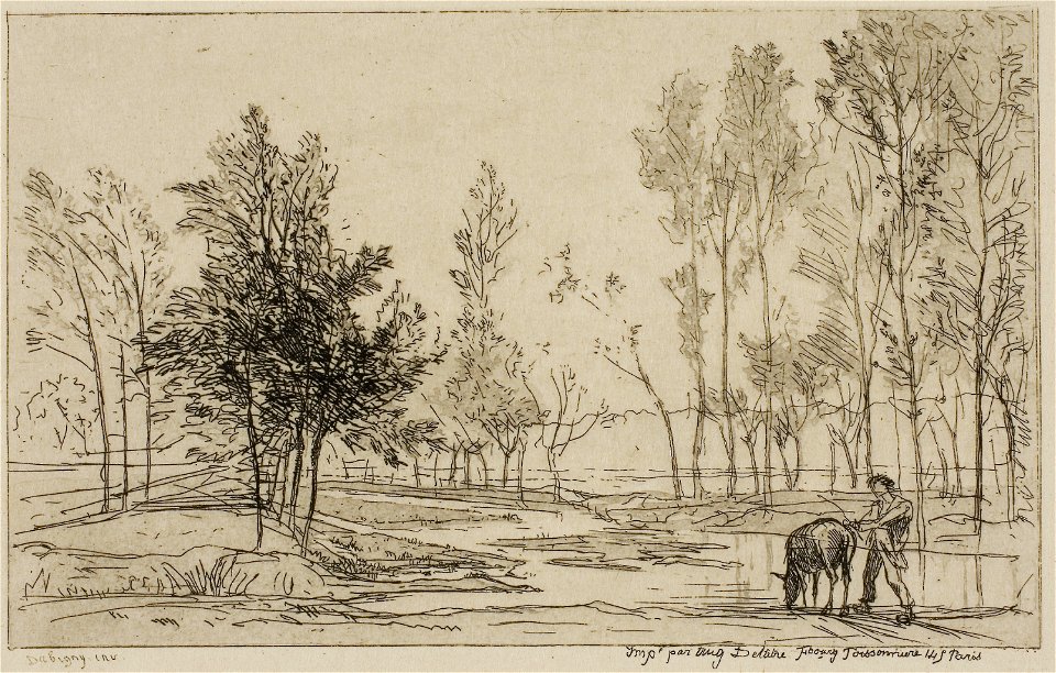 Daubigny - The Donkey at the Watering Place, 1927.2604