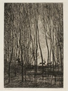 Daubigny - Stags in the Woods, 1921.367