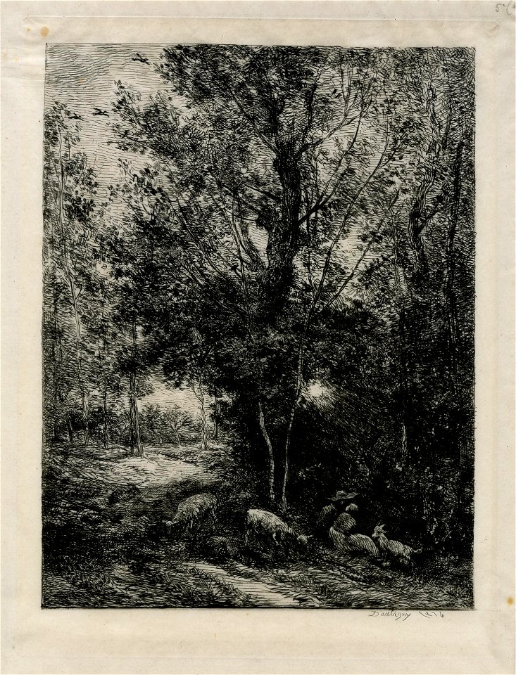 Daubigny - Le berger et la bergère (The Shepherd and Shepherdess), 2019,7015.98