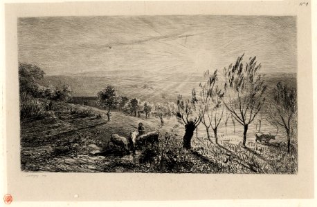Daubigny - Le Lever du Soleil (Sunrise), 1876,1111.250