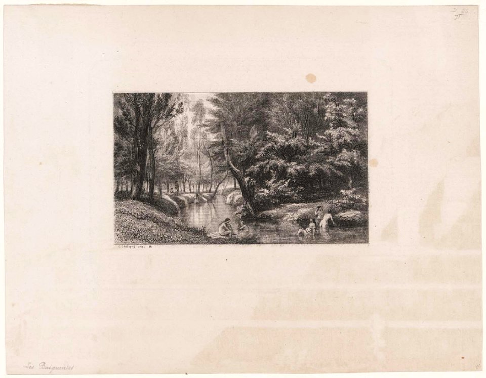 Daubigny - Les Baigneuses, Souvenir du ru de Valmondois, 2014.1689