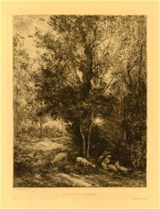 Daubigny - Le Berger et la Bergère (The Shepherd and the Shepherdess), 1882,0211.206