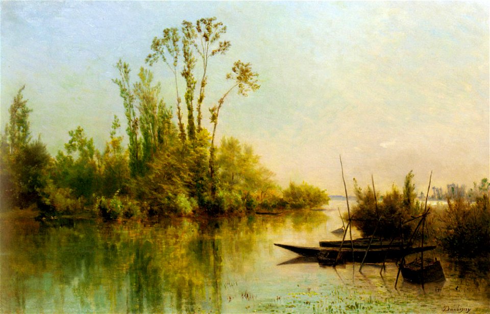 Daubigny Charles Francois Les Iles Vierges A Bezons