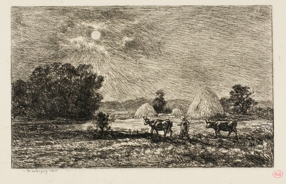 Daubigny - Moonlight in Valmondois, 1927.2648