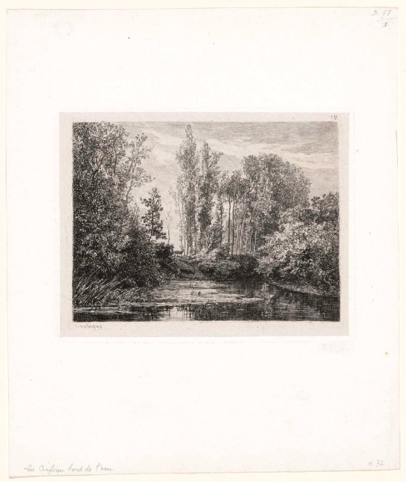 Daubigny - Les Cerfs au bord de l'eau, 2014.1691