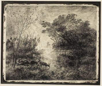 Daubigny - Stags, 1926.2218