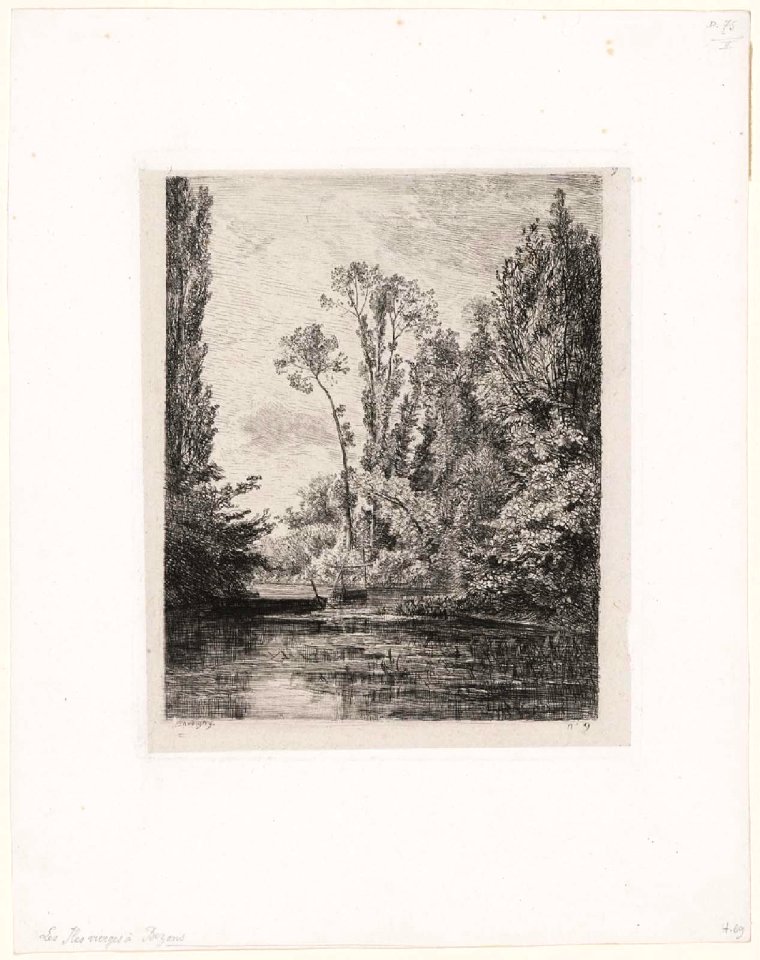 Daubigny - Les Iles Vierges à Bezons (La Pêcherie), 2014.1695