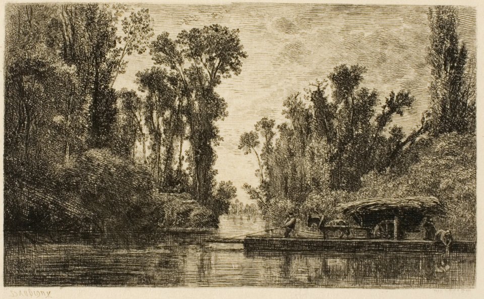 Daubigny - The Bezons Ferryboat, 1927.2613
