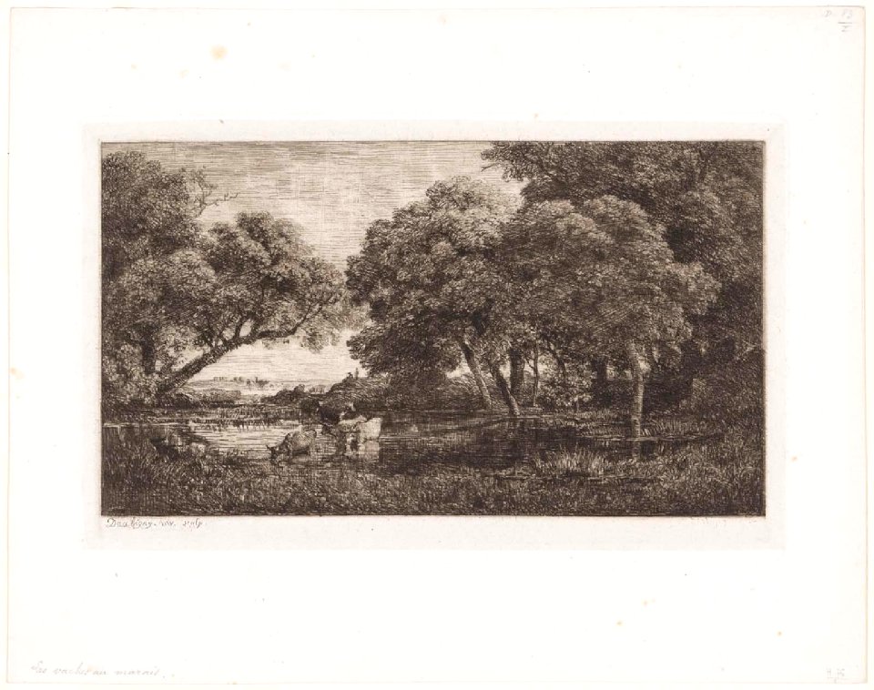 Daubigny - Les Vaches au marais, 2014.1699
