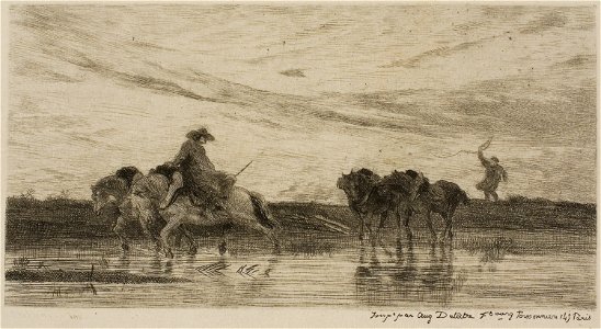 Daubigny - The Dray Horses, 1927.2601