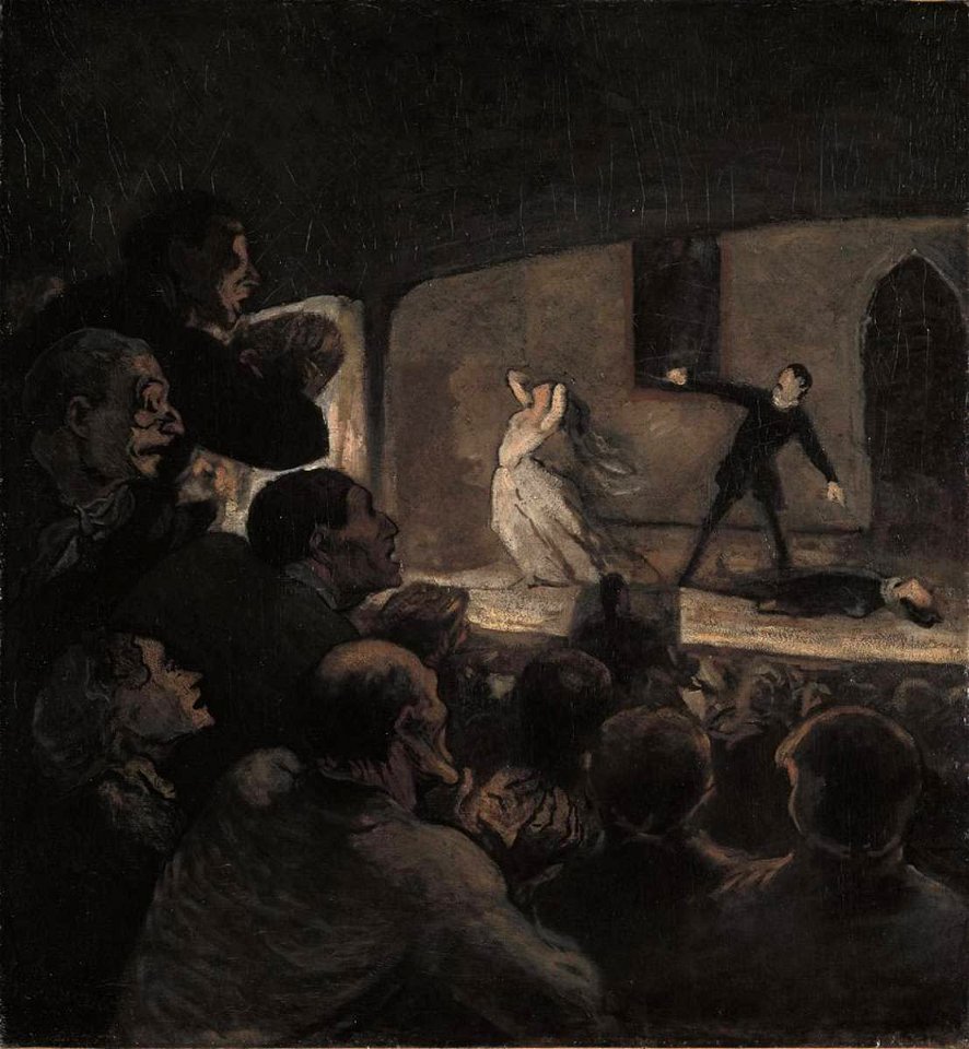 Daumier - Das Drama, gegen 1860, 8697