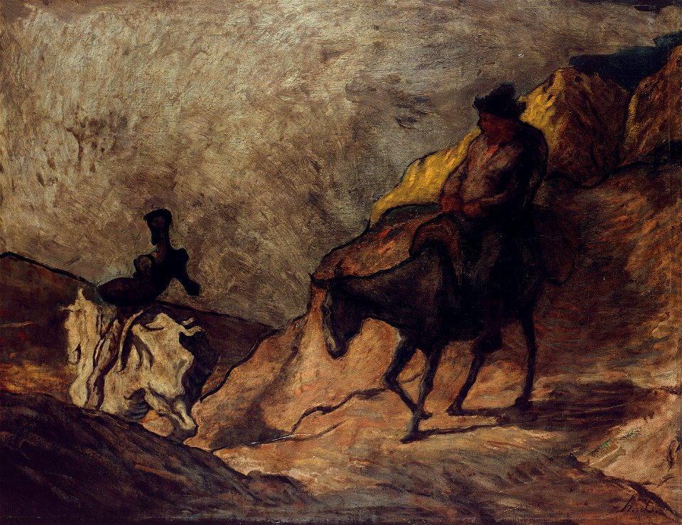 Honoré Daumier - Don Quichotte et Sancho Pansa - Google Art Project