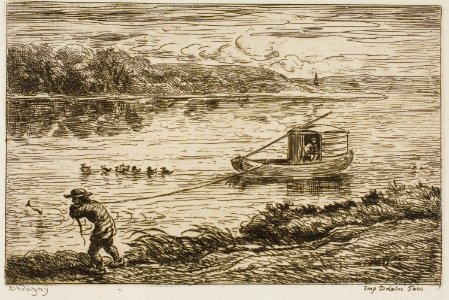 Daubigny - Ship’s Boy Pulling on the Line (Hauling on the Rope), 1927.2632a