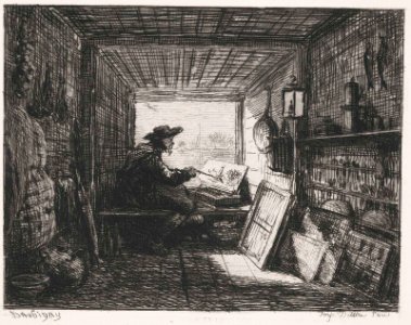 Daubigny - The Boat-Studio, M26211