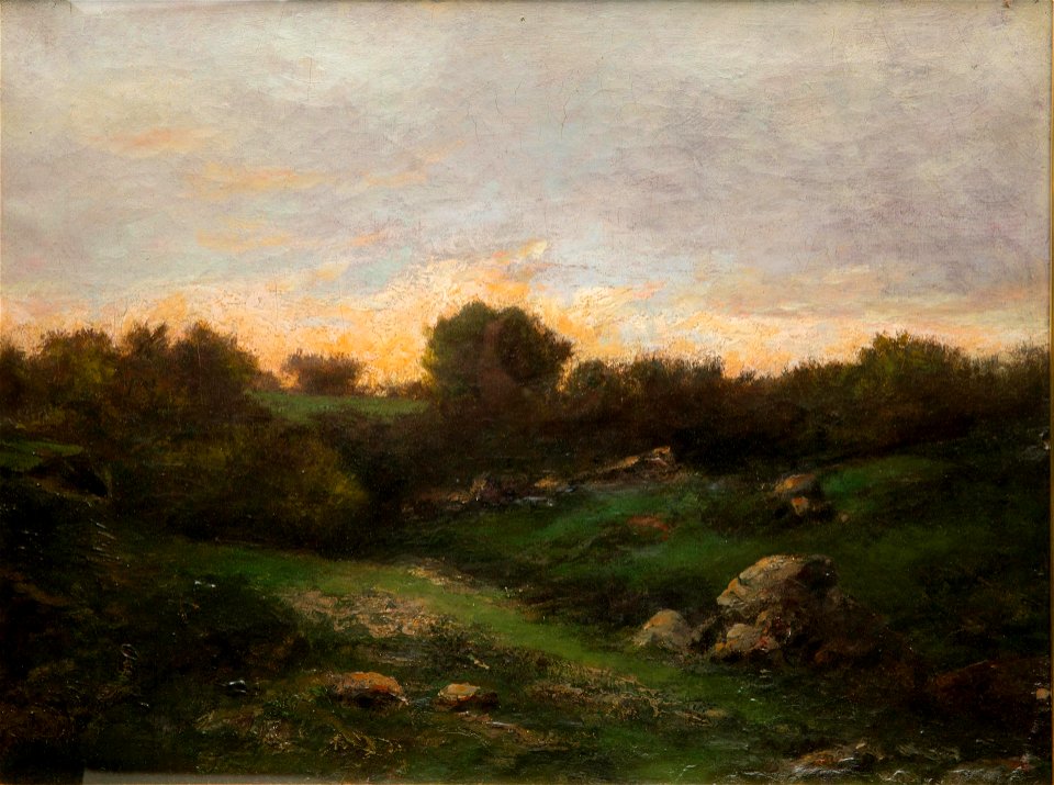Barbizon Landscape by Charles-François Daubigny, oil on canvas
