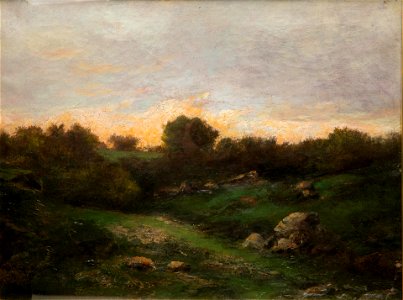 Barbizon Landscape by Charles-François Daubigny, oil on canvas