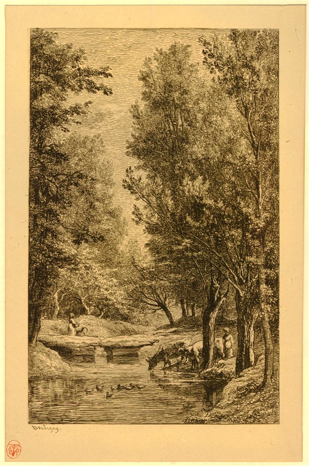 Daubigny - Un Ruisseau du Val Mondois, 1876,1111.271