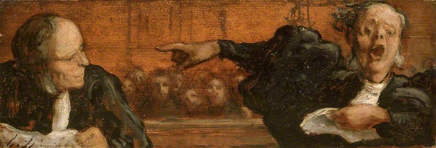 Daumier - (style of) - A Famous Case, NMW A 2453