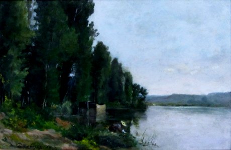 Daubigny, Charles-Francois - Lavando -1861 osm MMBAV f02