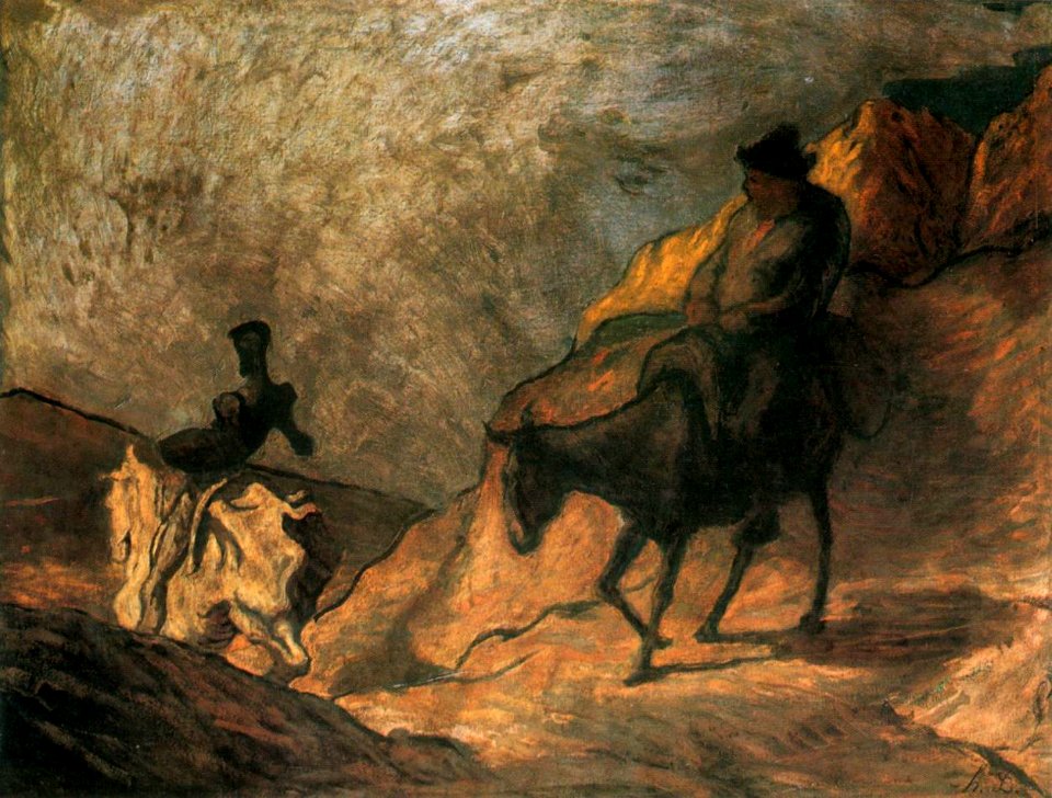 Honoré Daumier - Don Quixote and Sancho Panza - WGA5965