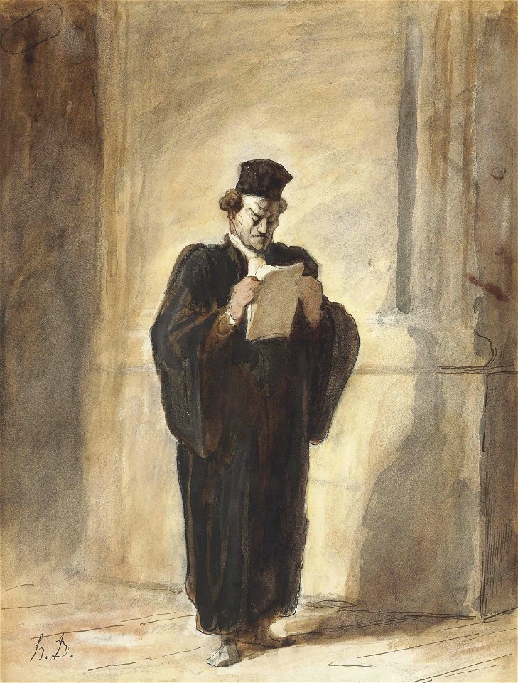 Daumier - Avant l'audience, circa 1868-1870, 5893271