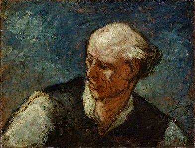 Daumier - Head of a Man, c.1855